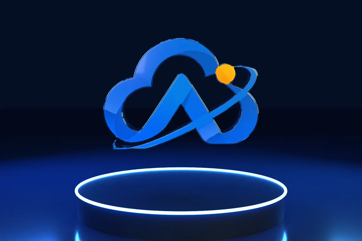 The Northwind Legal mark rendered as a 3D object on a lit pedestal, from the sample kit