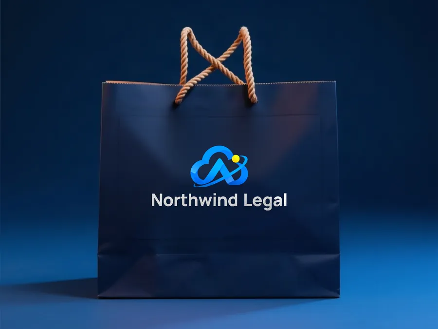 Sample shopping bag with the Northwind Legal mark